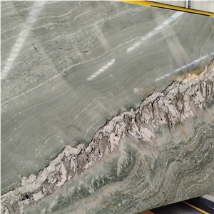 Natural  Botanic Wave Quartzite Background Slab On Sale